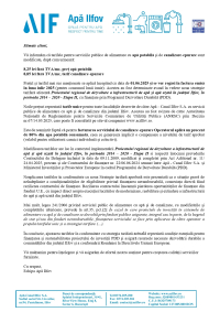 tarife apa canal ilfov 1 iunie 2025